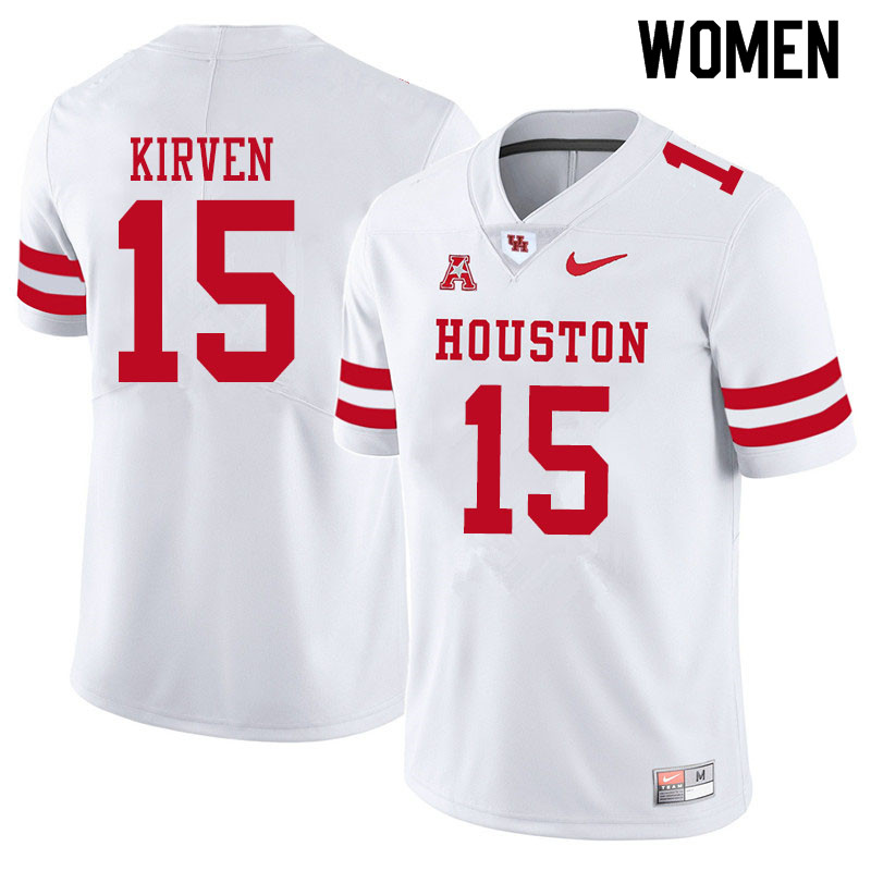 Women #15 Zamar Kirven Houston Cougars College Football Jerseys Sale-White